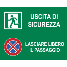 stickers lasciare libero il passaggio